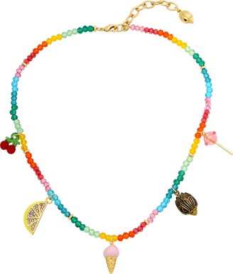 Kurt Geiger Fruit Beaded Charm Necklace - ShopStyle