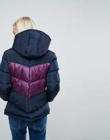 Thumbnail for your product : Brave Soul Marsell Retro Color Block Padded Coat