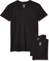 Thumbnail for your product : 2xist Men's Cotton Slim Fit Deep V Neck T-Shirt Multipack
