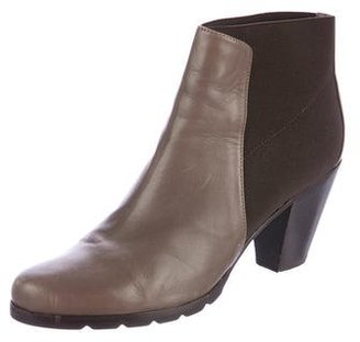 Walter Steiger Leather Round-Toe Ankle Boots