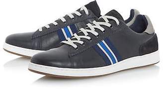 Dune Mens TAG Striped Webbing Trainer in Navy Size UK 6
