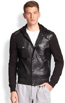 Thumbnail for your product : Michael Kors Leather Hoodie