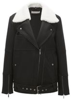 Aviator jacket with shearling collar 