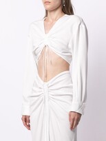 Thumbnail for your product : CHRISTOPHER ESBER Ruched Cropped Shirt