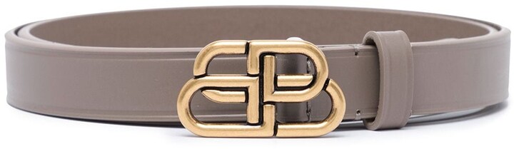 BB thin leather belt