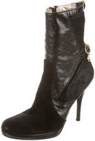 Thumbnail for your product : Versace Pointed-Toe Mid-Calf Boots