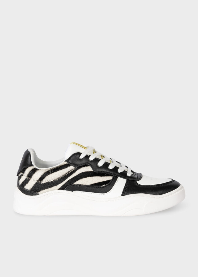 Paul Smith Women's Leather Zebra 'Eden' Trainers ShopStyle