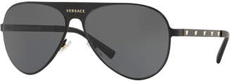 Versace Men's Medusa Head Aviator Sunglasses