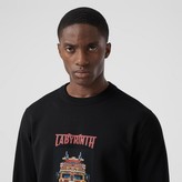 Thumbnail for your product : Burberry Slogan Print Cotton Sweatshirt
