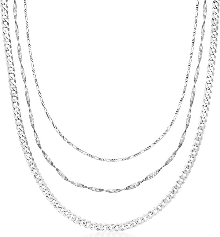 Sterling Silver Textured Link Chain Extender 2' | Women's Designer Jewelry by Monica Vinader