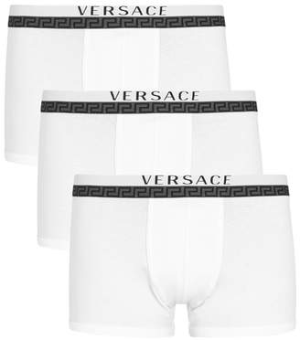 Versace Titan Stretch Cotton Boxer Briefs - Set Of Three