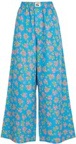 Floral-print cotton pyjama trousers 