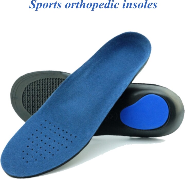 SMATLELF Sports Orthopedic Insole Flat Foot Orthopedic Arch Support Insoles Men and Women Shoe Pad EVA Sports Insert Sneaker Cushion Sole