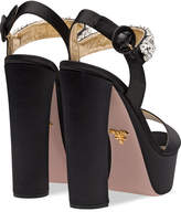 Thumbnail for your product : Prada embellished platform sandals