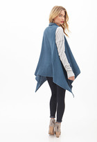 Thumbnail for your product : LOVE21 LOVE 21 Sleeveless Shawl Cardigan