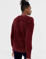 Thumbnail for your product : Weekday Chenille sweater in red