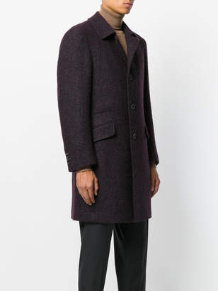 Canali single-breasted fitted coat
