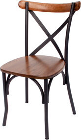 BFM Seating Henry Solid Wood Dining Chair