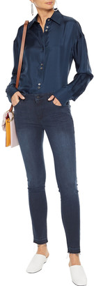 DL1961 Florence Frayed Mid-rise Skinny Jeans