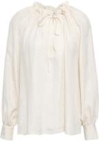 Thumbnail for your product : Co Gathered Silk-jacquard Blouse