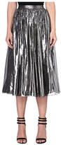 Thumbnail for your product : Alice + Olivia Lizzie pleated metallic skirt