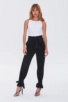 Forever 21 Paperbag Ankle-Tie Pants - ShopStyle