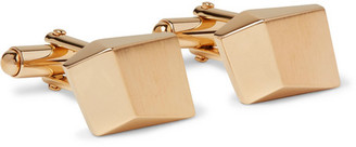 Lanvin Brushed Gold-Plated Cufflinks