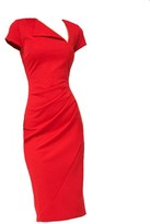 Thumbnail for your product : ChicNova Bodycon Midi Short Sleeve Dress with Asymmetric Neckline
