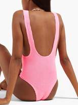 Thumbnail for your product : Reina Olga Ruby Scrunch Crinkle Low-back Swimsuit - Womens - Pink