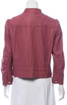 Thumbnail for your product : Rebecca Taylor Zip-Up Leather Jacket w/ Tags