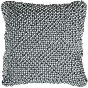 Rizzy Home 12" x 12" Hand Beaded Poly Filled Pillow