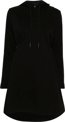 Moncler Black Cotton Sweatshirt Dress - ShopStyle