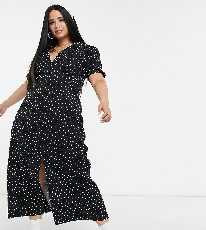 plain black tea dress