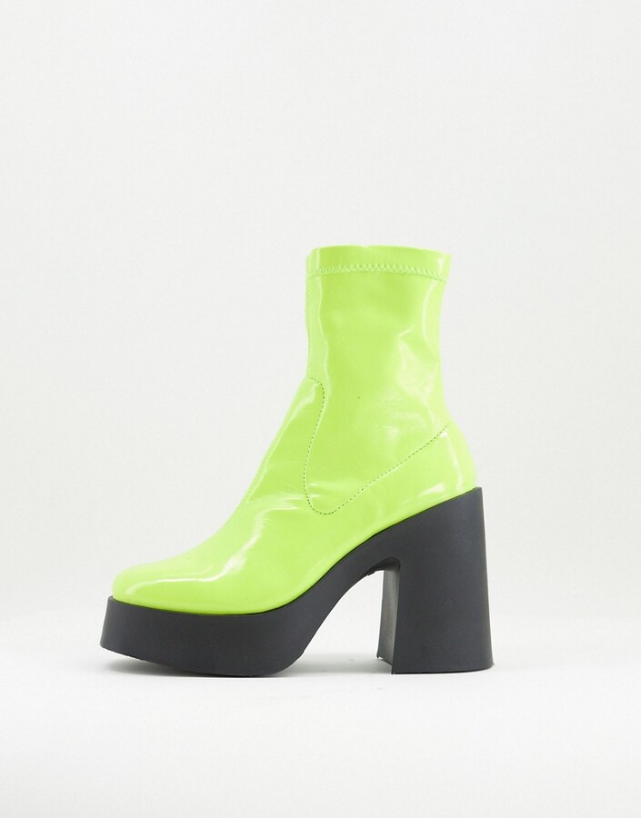 platform neon shoes