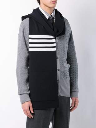 Thom Browne 4-bar striped scarf