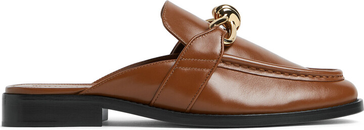 Bottega Veneta Astaire Calfskin Loafer Mules