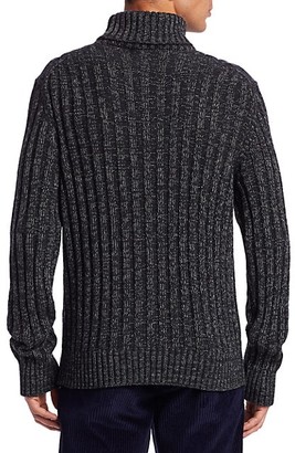 Nominee Cable-Knit Turtleneck Pullover