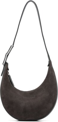 Longchamp Leather Shoulder Bag - Grey Shoulder Bags, Handbags - WL866444