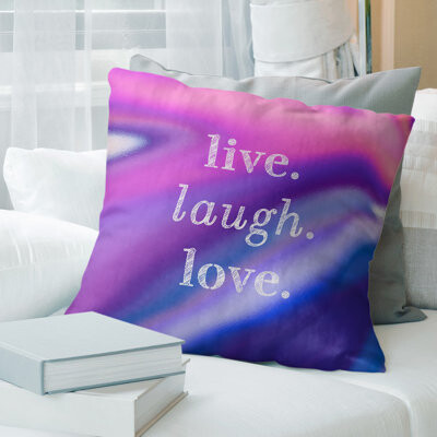 ArtVerse Live Laugh Love Pillow