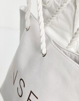 Thumbnail for your product : South Beach Sunset beach bag in white canvas