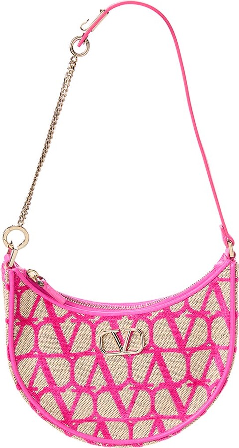 ショルダーバッグ・ポシェット VALENTINO TOP-TONE CANVAS VLOGO SIGNATURE SHOULDER BAG Mini VLogo Signature mini crossbody bag | Valentino