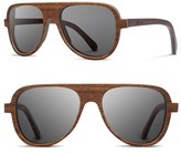 Thumbnail for your product : Shwood Men's 'Medford' 56Mm Wood Sunglasses - Walnut/ Grey