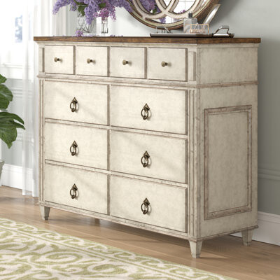 Kimmons Bureau 8 Drawer Double Dresser