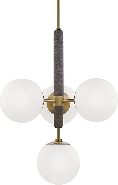 Mitzi Brielle 4-Light Pendant Light in Grey, Size: 4 light