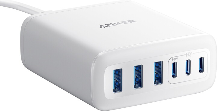 Anker Desktop Charger, Fast Charging USB C Charger, 112W Max 6-Port Charging Station, for iPhone, iPad, MacBook, and More (Cable Not Included)