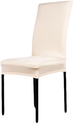 Zrong Chair Seat Cover Short Solid Color Dining Chair Covers Restaurant Slipcovers for Weddings Party Banquet Hotel Decoration Decor