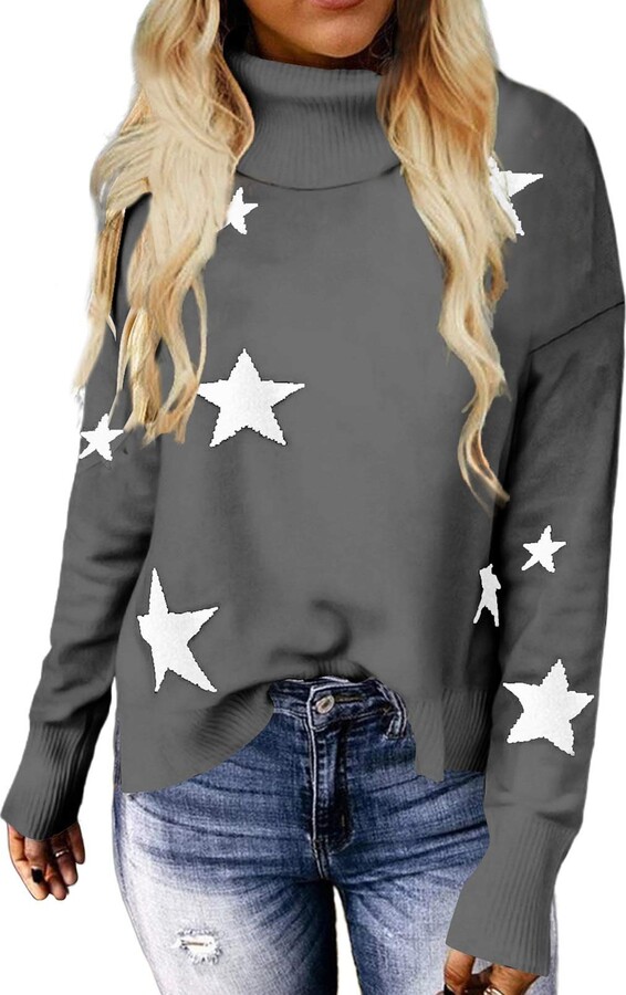 womens sweaters with stars on them