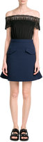 Thumbnail for your product : Self-Portrait Bardot A-Line Mini Dress
