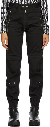 GmbH Black Exposed Zip Yolanda Cargo Trousers
