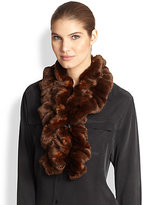 Thumbnail for your product : Saks Fifth Avenue Donna Salyers for Ruffled Faux Fur Scarf